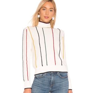 rag & bone Multicolor Striped Turtleneck Sweater